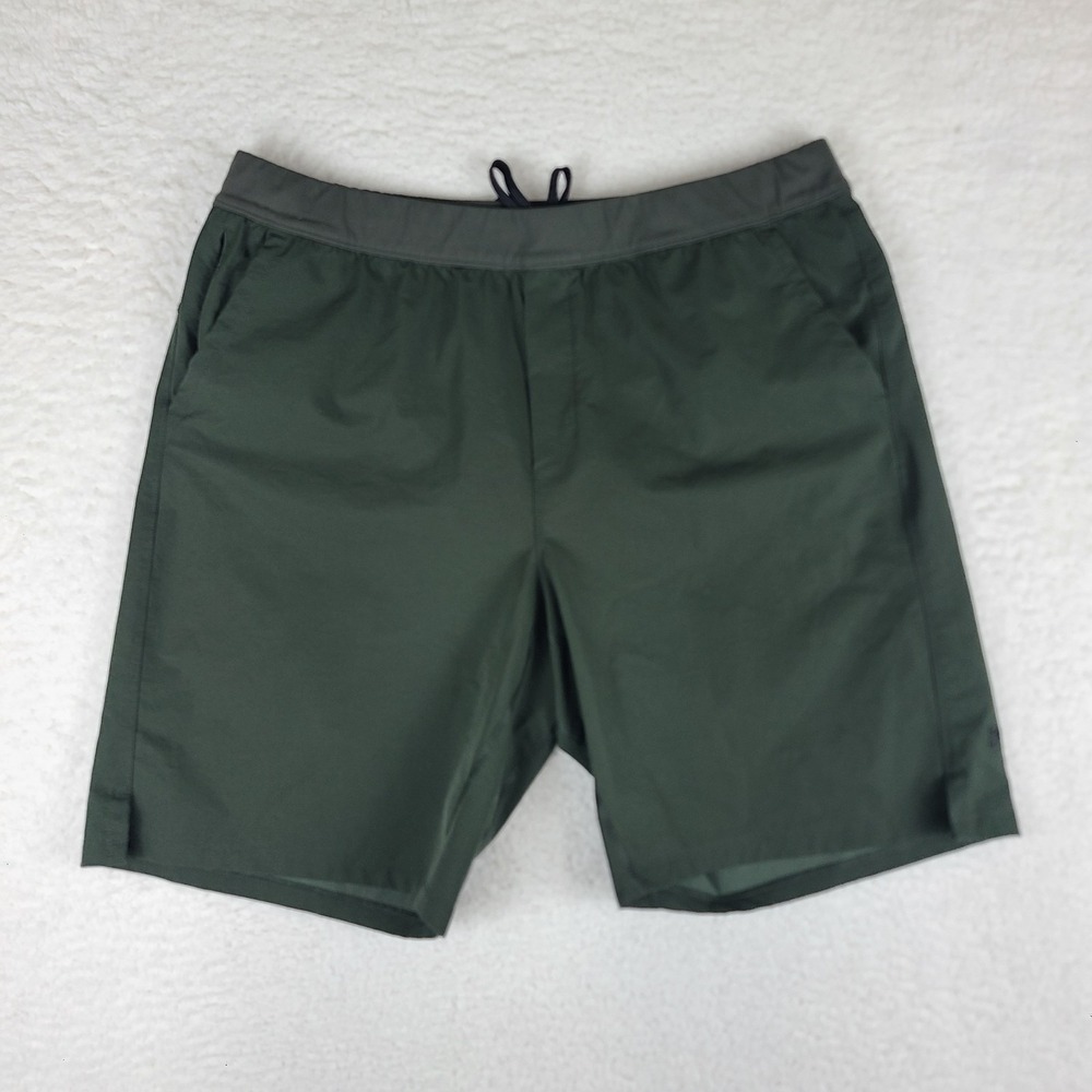 Public Rec Shorts Mens 40 Olive Green Running Basketball Training‎ Active Poly